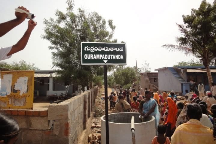 Village sign at Gurampadutanda community
